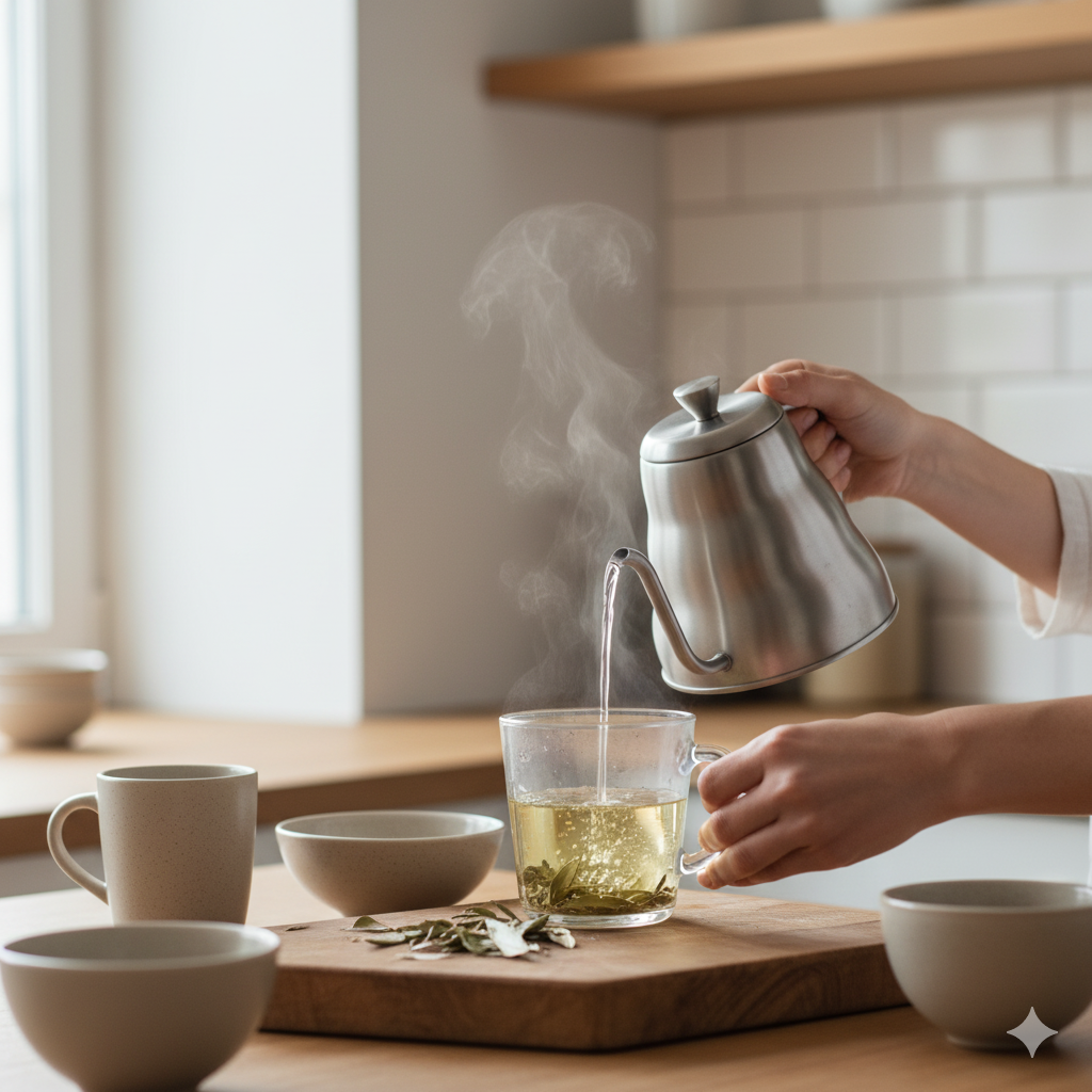 Przygotowanie naparu z liścia oliwnego – lifestyle
